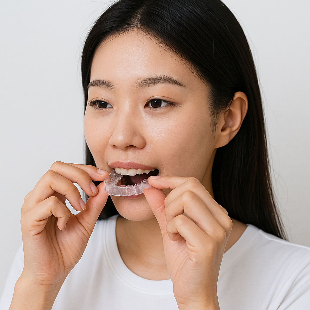 교정장치 착용 시작